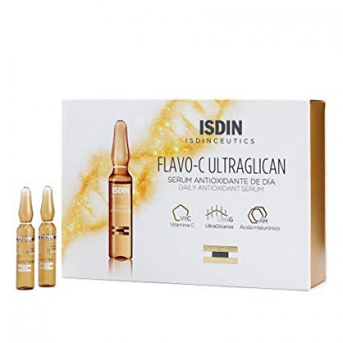 ISDIN  FLAVO-C ULTRAGLICAN ANTIOXYDANT ET HYDRATANT 30 UNIDOSES DE 2ML(ce produit n'est pas éligible au code promo)
