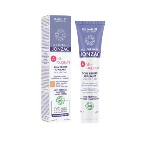 JONZAC SOIN TEINTE APAISANT ANTI ROUGEURS 40ML.