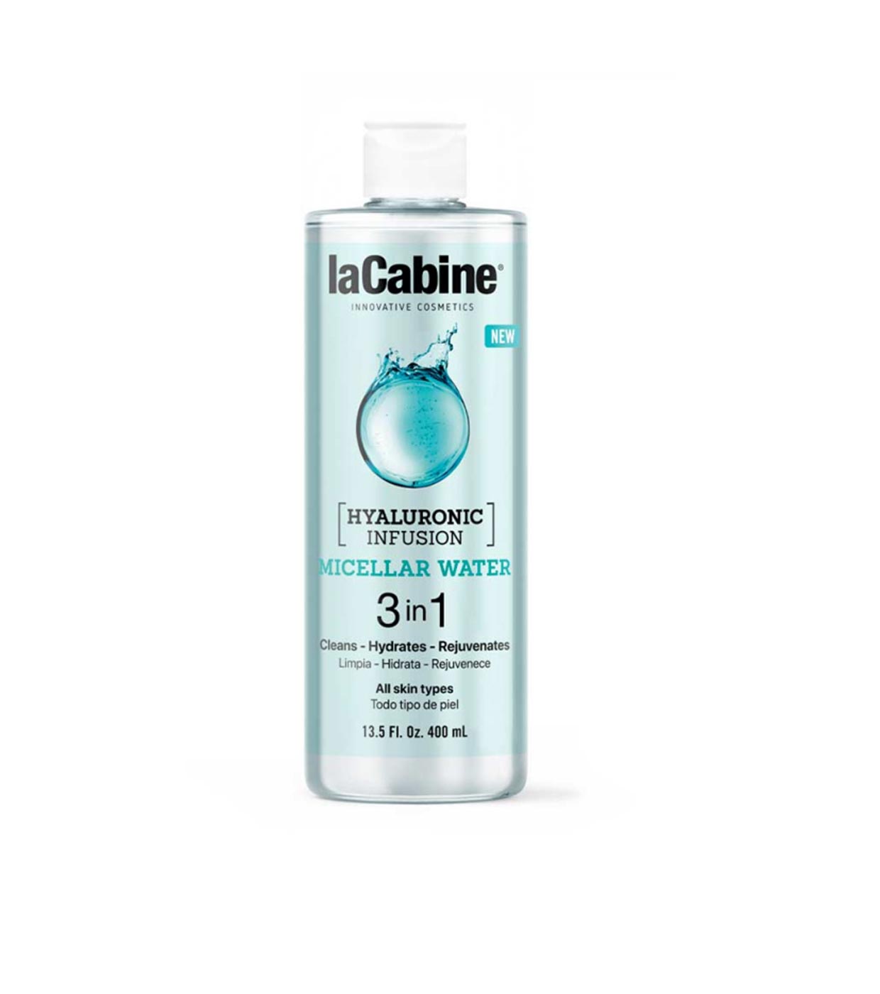 La Cabine Eau Micellaire 3 en 1 Hyaluronic Infusion 400 ml - Tous types de peaux.
