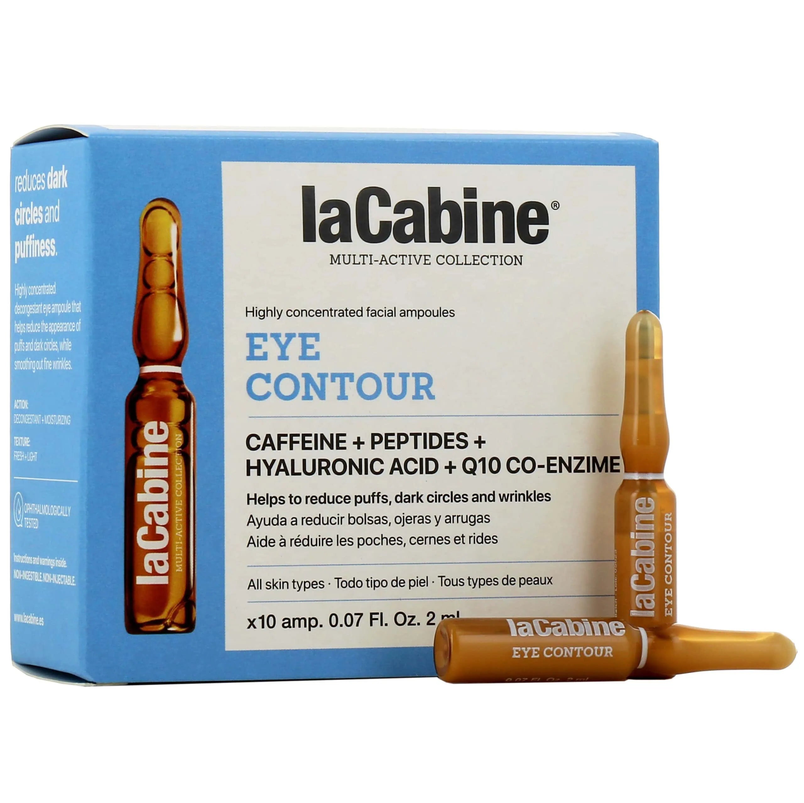 La Cabine Anti-Âge Contour des Yeux 10 ampoules.