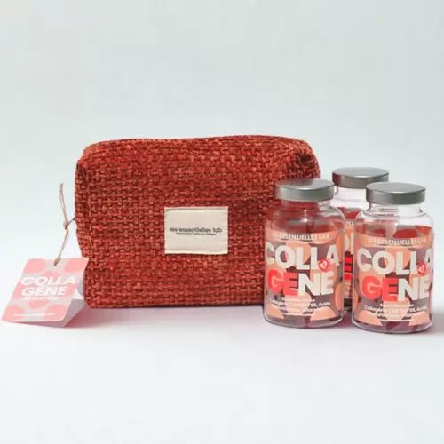 LES ESSENTIELLES LAB TROUSSE COLLAGENE GUMMIES CERISE 3 BOITES.