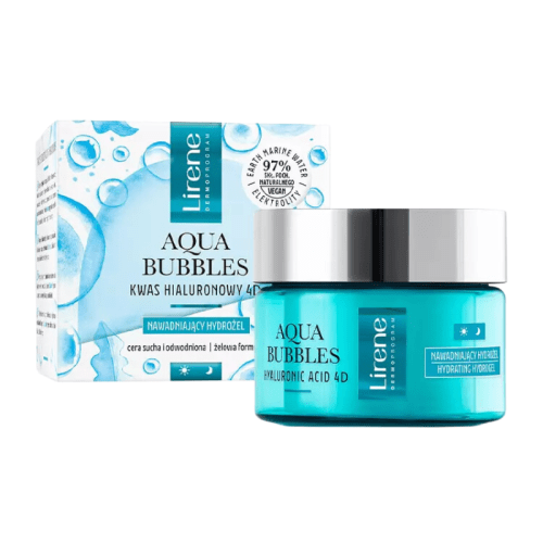 LIRENE AQUA BUBBLES HYDRO-GEL CREME VISAGE JOUR ET NUIT 50ML.