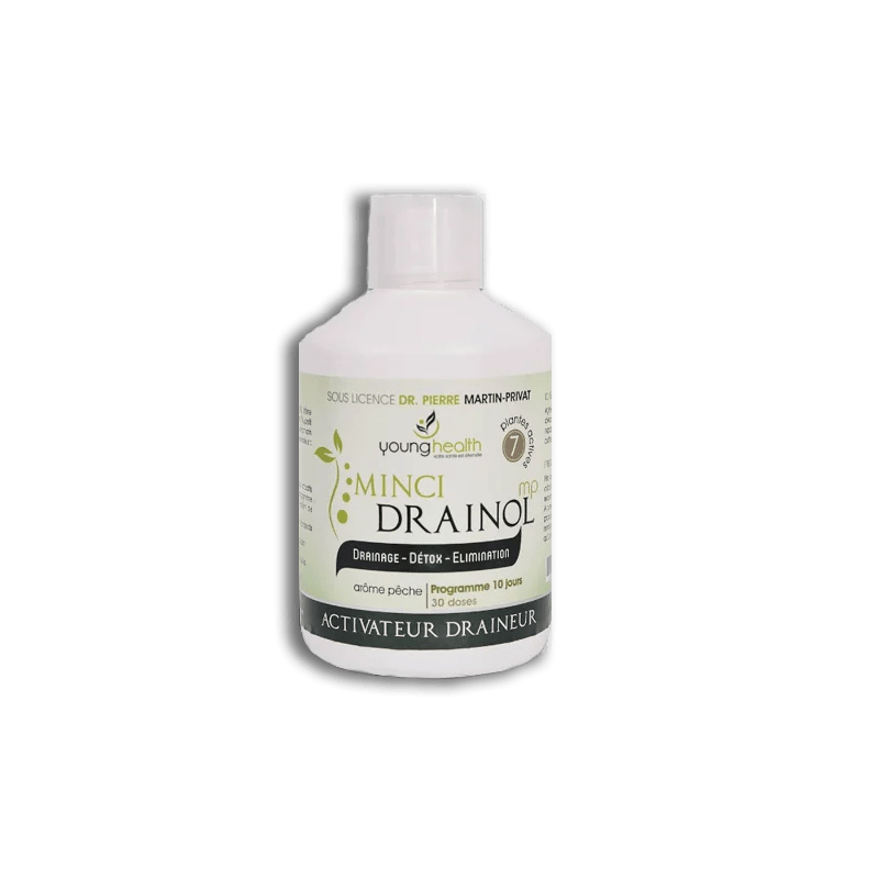 Young Health Minci Drainol 450ml | Drainage Minceur Détox 7 Plantes