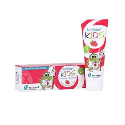 MIRADENT MIRAFLUOR KIDS DENTIFRICE GOUT FRMABOISE 0-6M 75ML.