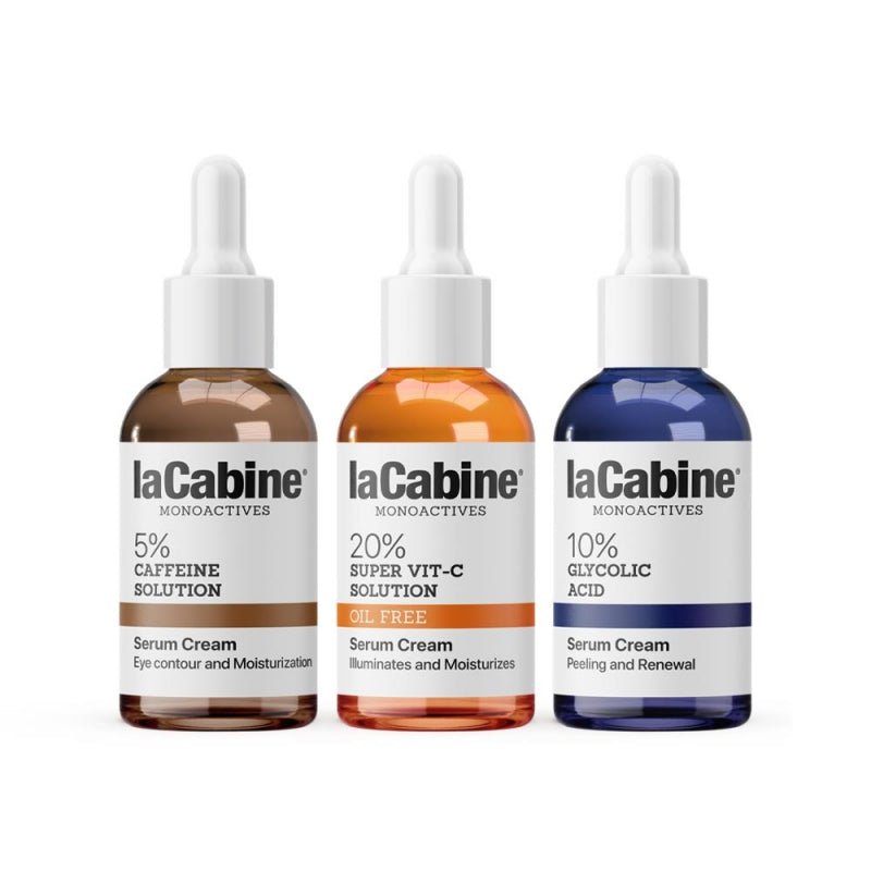 LaCabine Routine Minimaliste Peaux Mixtes à Grasses - Coffret 3 Sérums - Crèmes - La Grande Para