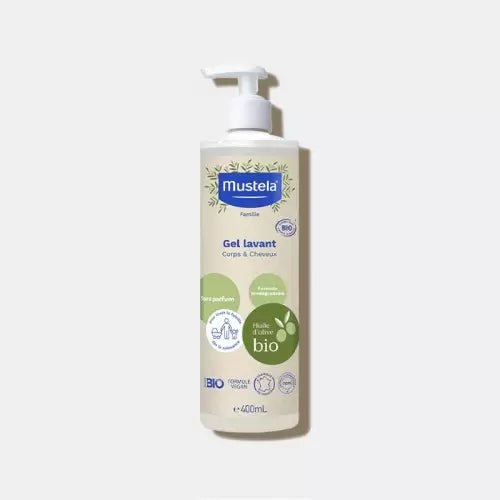 MUSTELA BIO GEL LAVANT CHEVEUX ET CORPS 400ML.
