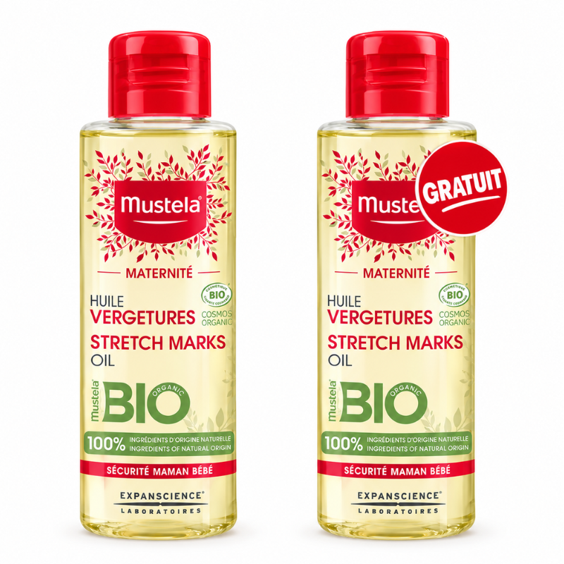 Mustela Huile Prévention Vergetures Bio 105ml - 2ème Offert