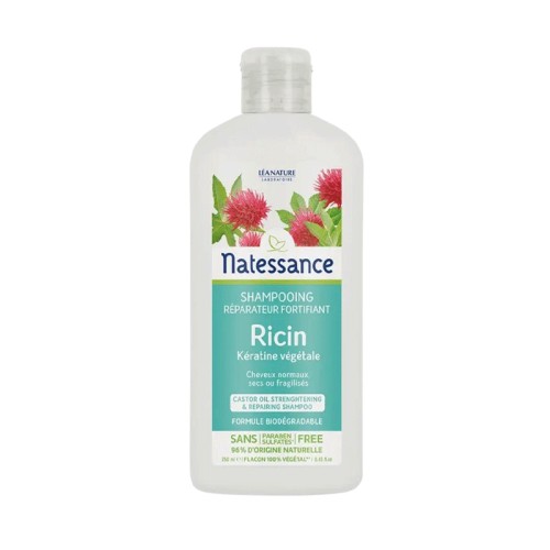 NATESSANCE SHAMPOING RICIN KERATINE 250ML.