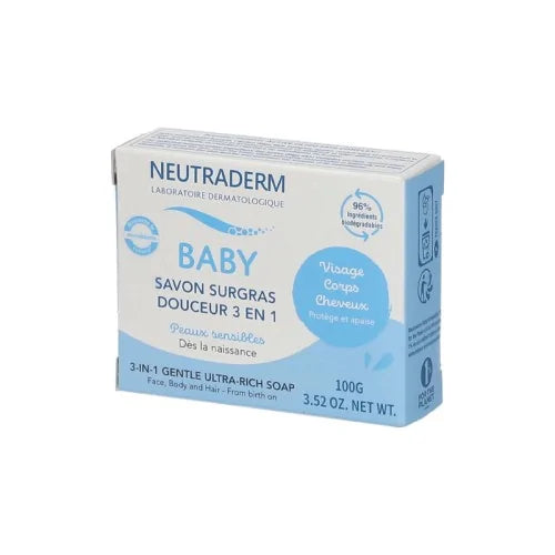 NEUTRADERM BABY SAVON SURGRAS 3 EN 1 100G