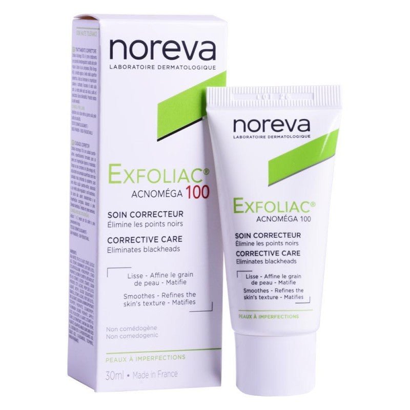 NOREVA EXFOLIAC ACNOMEGA 100 KERATOREGULATEUR MATIFIANT 30ML.