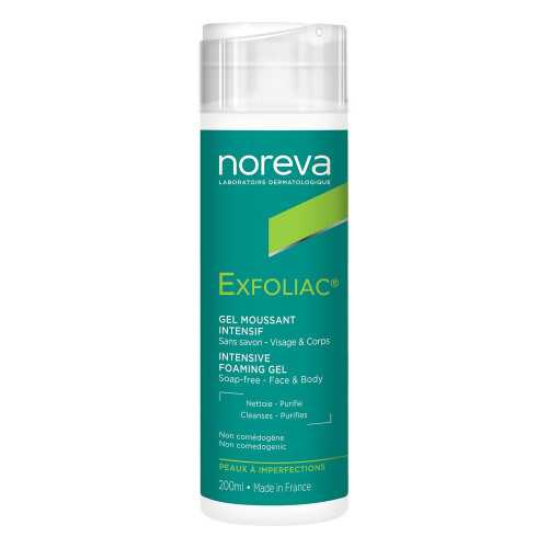 NOREVA EXFOLIAC GEL MOUSSANT INTENSIF 200ML.