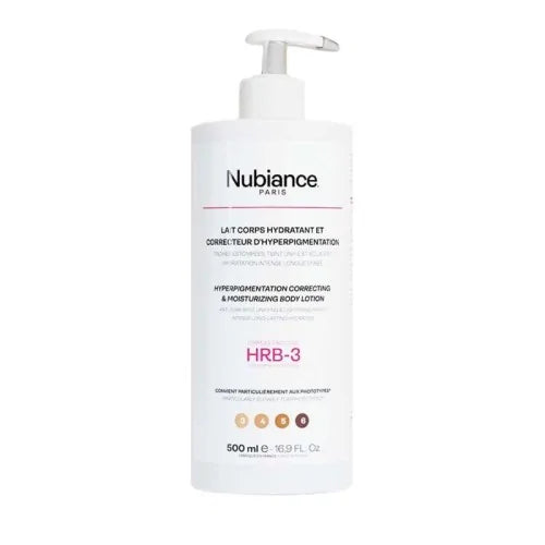NUBIANCE LAIT CORPS HYDRATANT CORRECTEUR D'HYPERPIGMENTATION, 500ML.