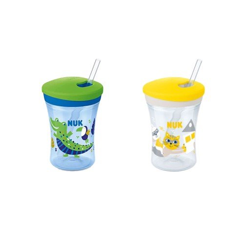 NUK ACTION CUP AVEC PAILLE 230ML 12M+.