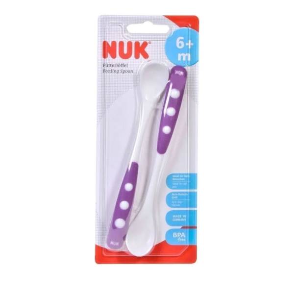 NUK blister a 2 cuillères 6m+.