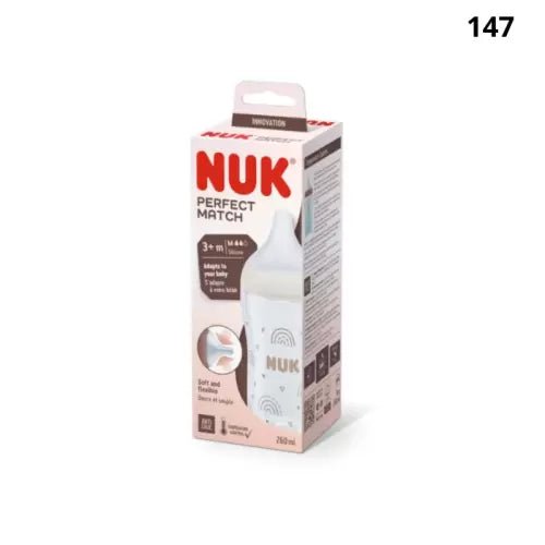 NUK PERFECT MATCH BIBERON ANTI COLIC 3M+ 260ML.