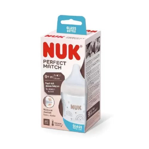 NUK PERFECT MATCH BIBERON EN VERRE BLANC 120ML 0M+.