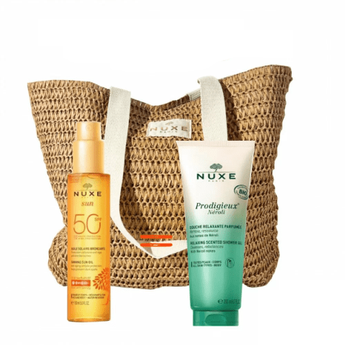 NUXE SUN SAC HUILE BRONZANTE SPF50 + NEROLI GELEE DE DOUCHE 200ML (OFFERTE).