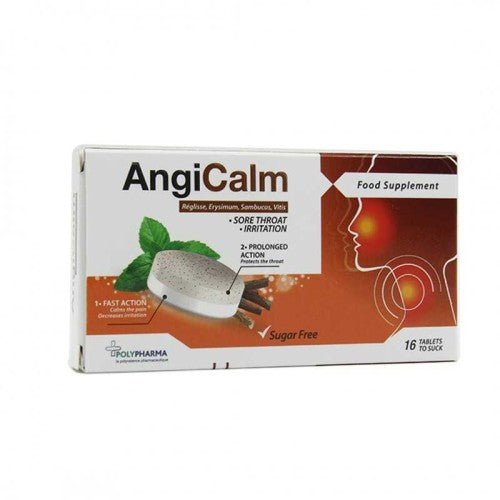 POLYPHARMA ANGICALM REGLISSE 16 COMPRIMER A SUCER.