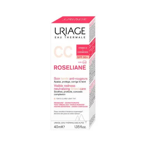 URIAGE ROSELIANE CC CREAM SPF50+ TEINTEE CLAIRE 40ML.