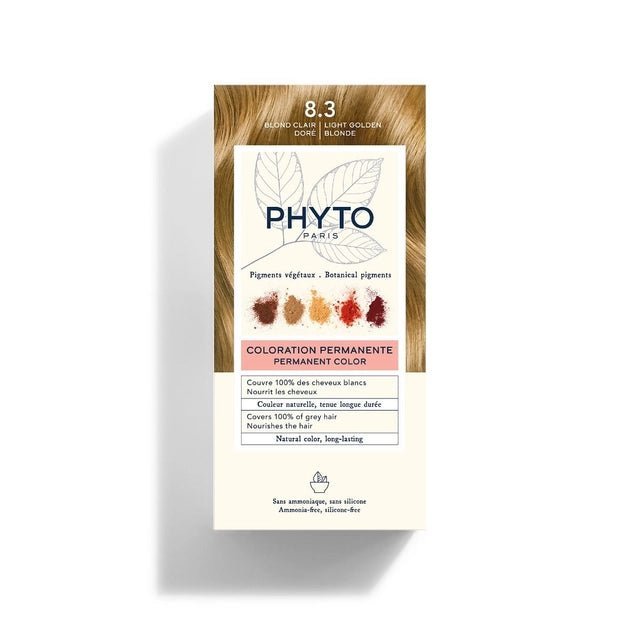 PHYTOCOLOR 8.3 Blond Clair Doré - Coloration Végétale Reflets Dorés Lumineux Tunisie