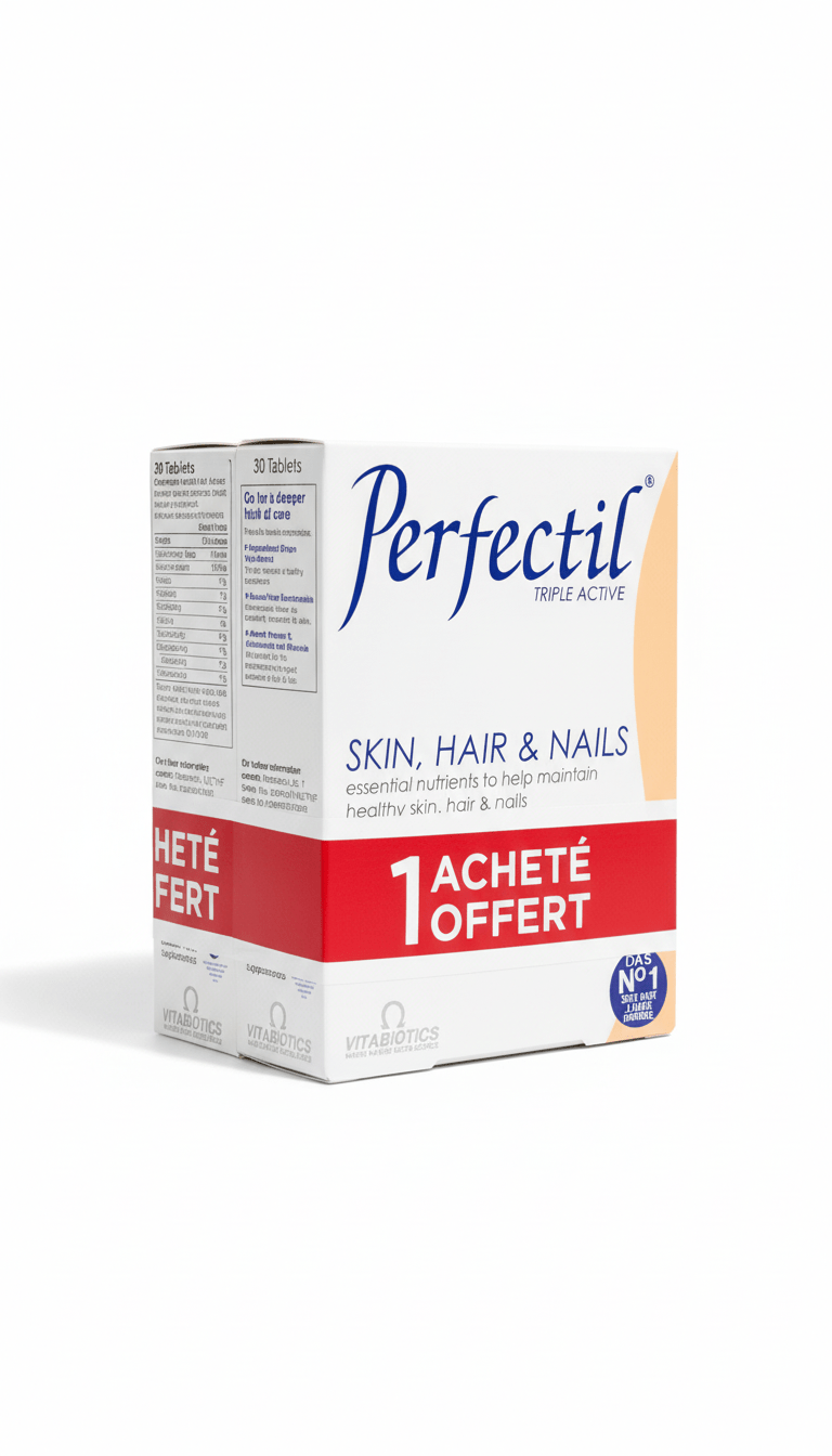 Perfectil Triple Active Skin Hair Nails 30 Comprimés - 1 Acheté 1 Offert - Beauté Peau Cheveux Ongles - La Grande Para