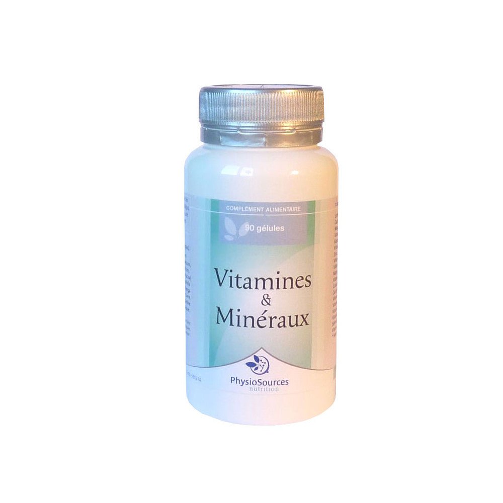Physio Sources Vitamines & Minéraux, 90 gélules.