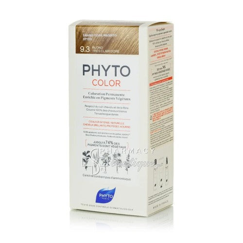 PHYTO PHYTOCOLOR 9.8 BLOND TRES CLAIRE BEIGE 1 KIT.