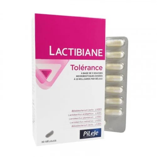 PILEJE LACTIBIANE TOLERANCE 30 GELULES.