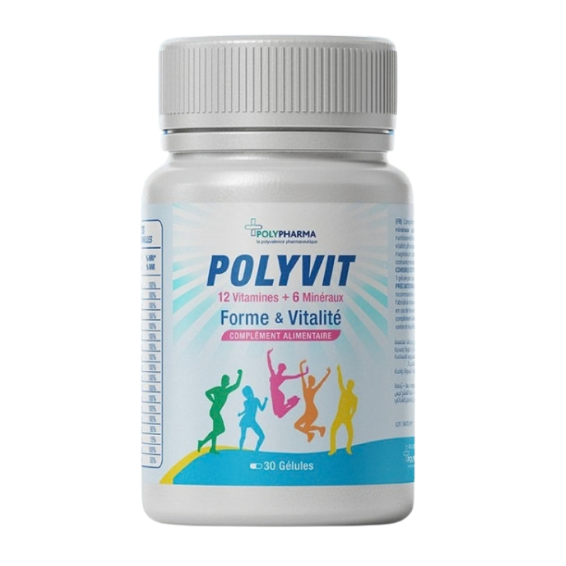 Polyvit – Forme & Vitalité | 30 Gélules Multivitaminées 1