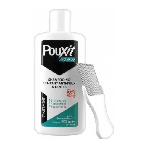 POUXIT SHAMPOOING TRAITANT ANTI-POUX&LENTES 200ML.