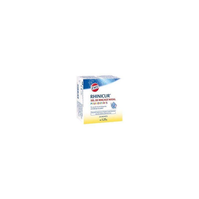 Rhinicur Sel de Rinçage Recharge Enfant 20 Sachets.