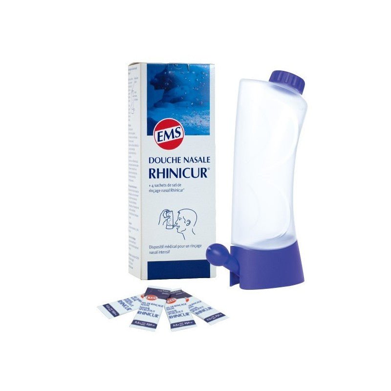 Rhinicur Douche nasale Adulte + 4 Sachets.