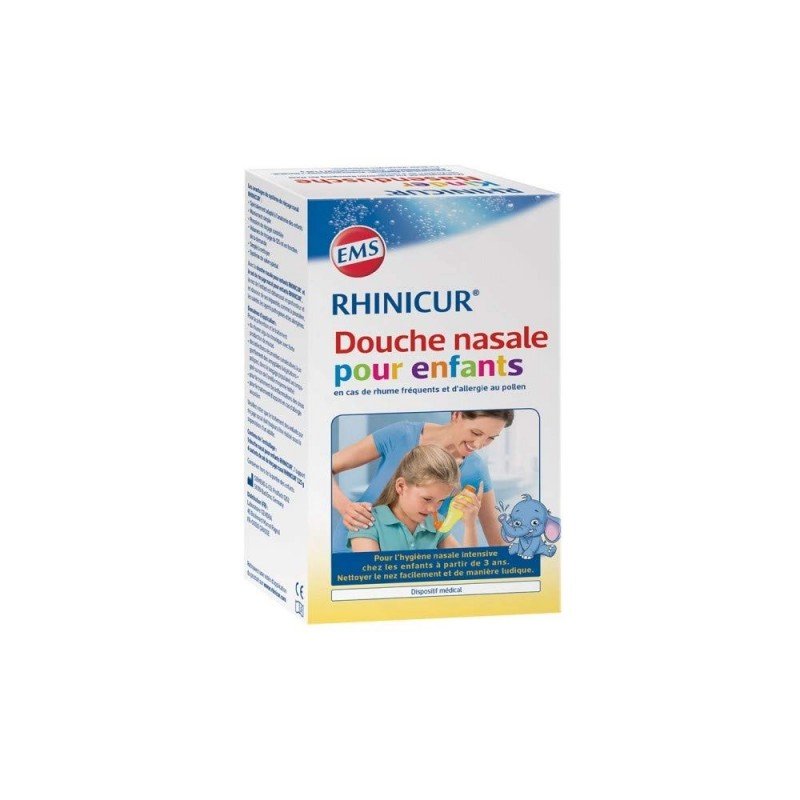 Rhinicur Douche nasale Enfants + 4 Sachets.