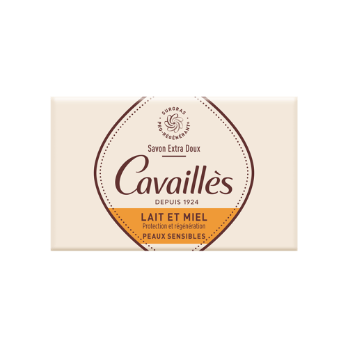 ROGE CAVAILLES Savon surgras Extra Doux Lait et Miel, 150g.