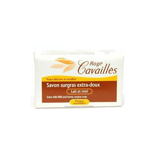 ROGE CAVAILLES Savon surgras Extra Doux Lait et Miel, 150g