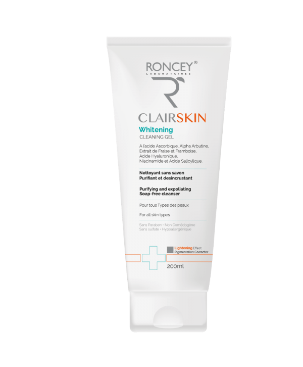 RONCEY Gel Nettoyant CLAIRSKIN Eclaircissant Anti-Tâches 200ml.