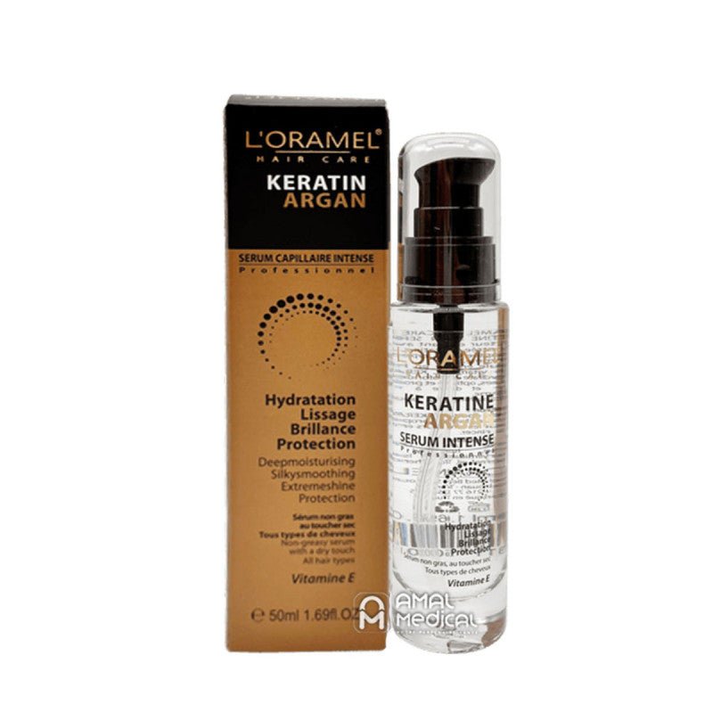 L'Oramel - Sérum capillaire intense en Argan Kératine Vitamine E - 50ml.