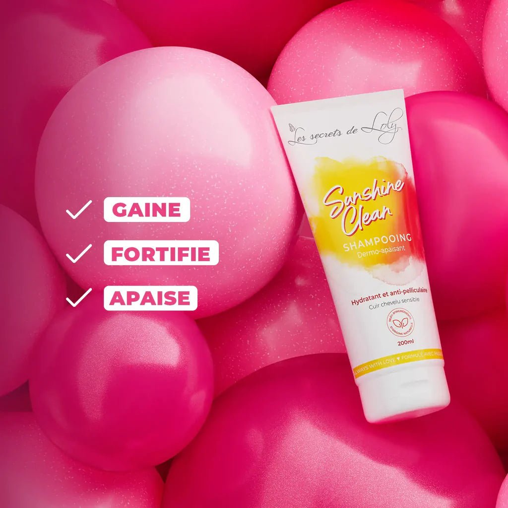 Sunshine Clean – Shampooing Dermo - Apaisant Cuir Chevelu Sensible 200ml | Les Secrets de Loly - La Grande Para