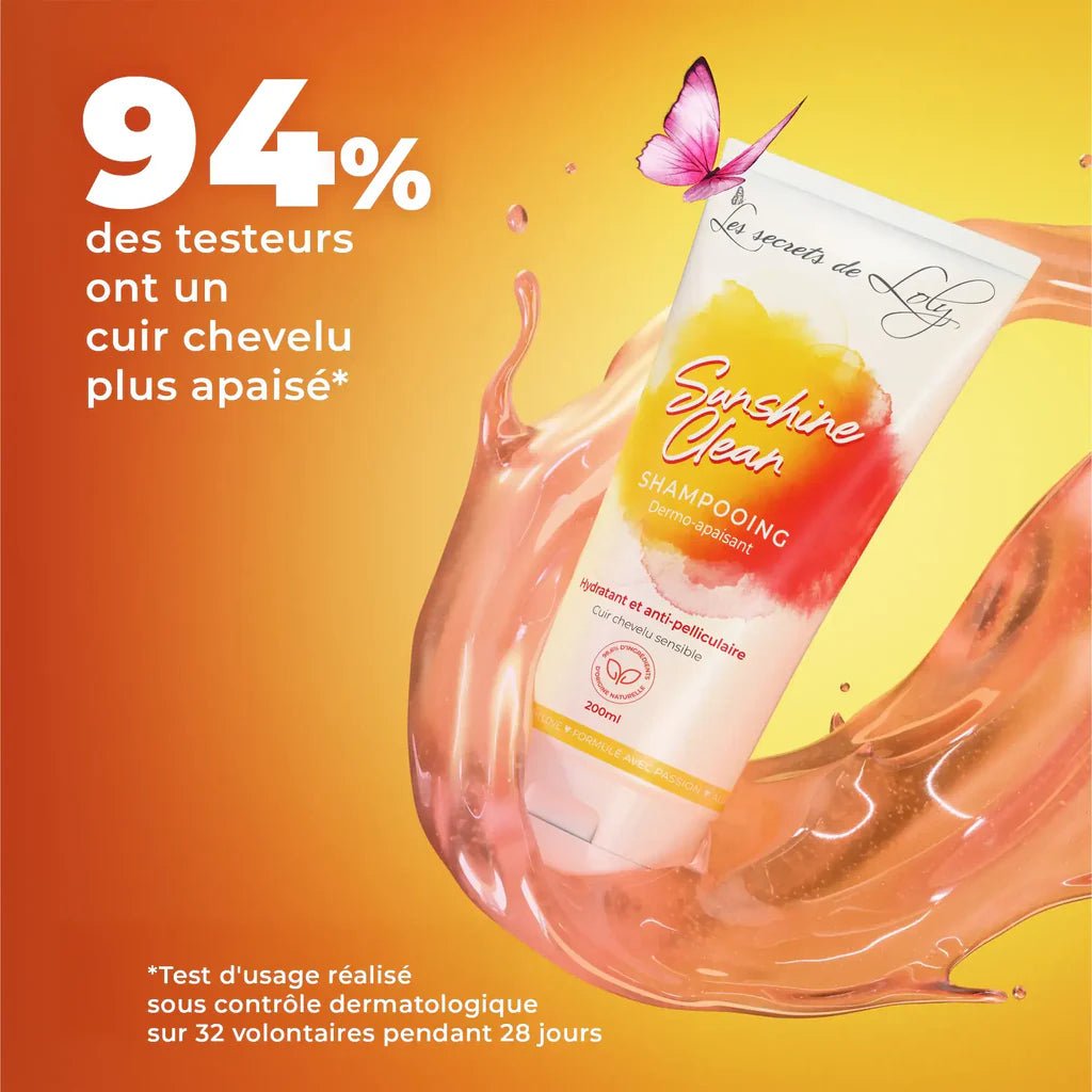 Sunshine Clean – Shampooing Dermo - Apaisant Cuir Chevelu Sensible 200ml | Les Secrets de Loly - La Grande Para