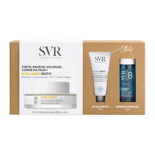 SVR COFFRET [COLLAGEN] BIOTIC CREME REGENERANTE ECLAT 50ML+[HYALU] BIOTIC 15ML+[B3] ESSENCE HYDRA 30ML