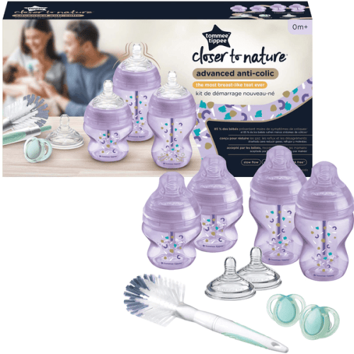 TOMMEE TIPPEE ADVANCED ANTI-COLIQUE KIT DE NAISSANCE ROSE.