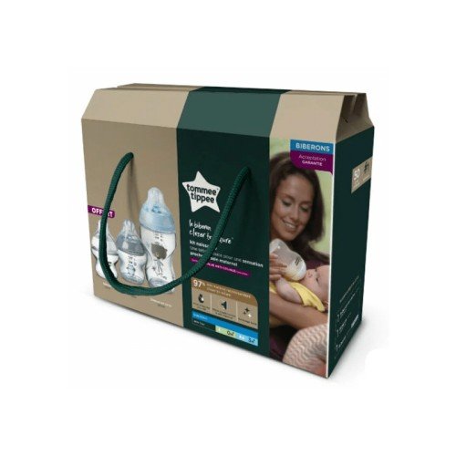 TOMMEE TIPPEE KIT NAISSANCE LE BIBERON CLOSER TO NATURE 0M+.
