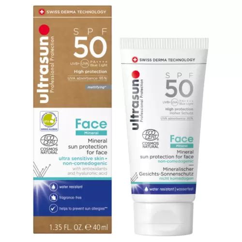 ULTRASUN FACE MINERAL SUNSCREEN SPF50+ 40ML.
