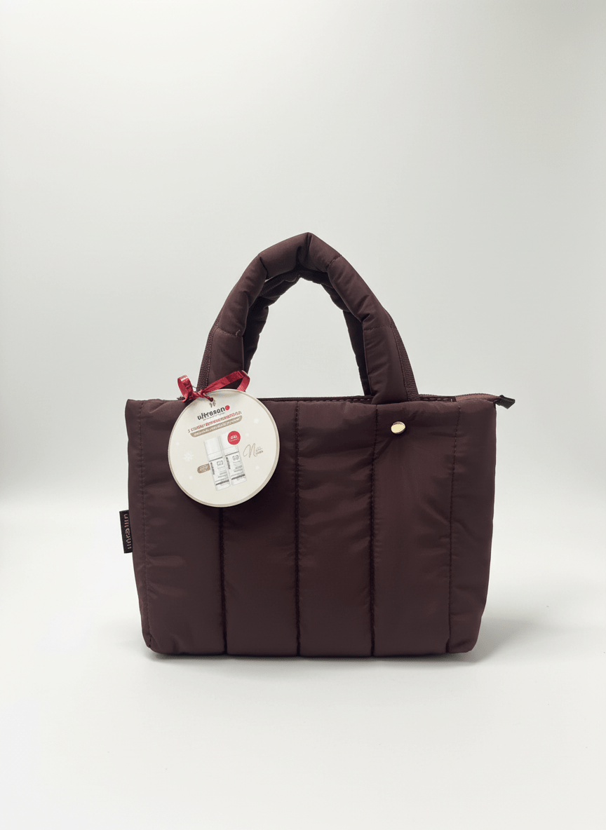 Ultrasun quilted bag with product tag