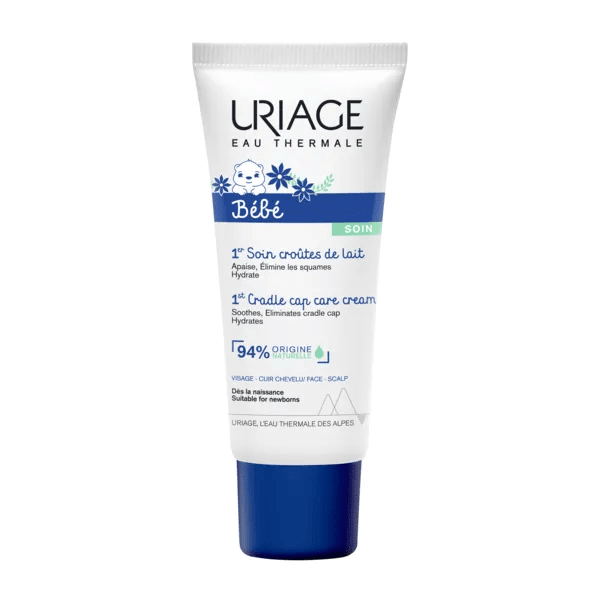 Uriage Bébé 1er Soin Croûtes de Lait 40ml - Visage Cuir Chevelu | Élimine Apaise Dès Naissance - La Grande Para