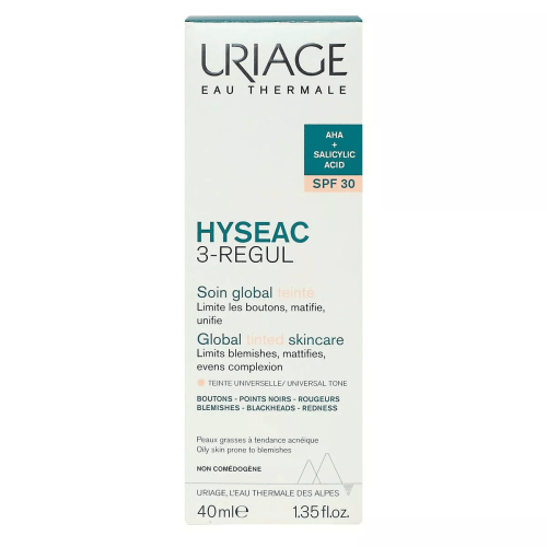 URIAGE HYSEAC 3 REGUL SOIN GLOBAL TEINTE SPF30 40ML