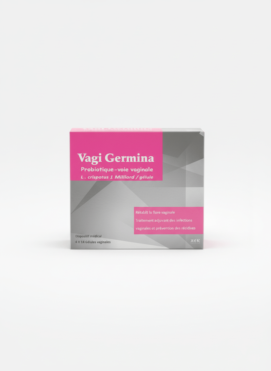 Xen Vagi Germina 4x14 Capsules Vaginales - Probiotique Lactobacillus Crispatus 1 Milliard UFC Format Économique - La Grande Para