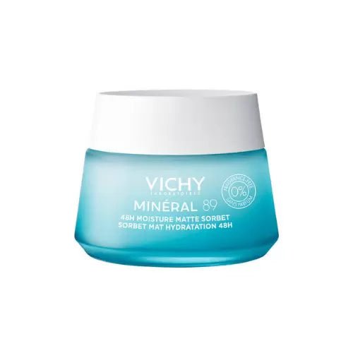 VICHY MINERAL 89 SORBET MAT HYDRATATION 48H PEAU MIXTE A GRASSE 50ML.