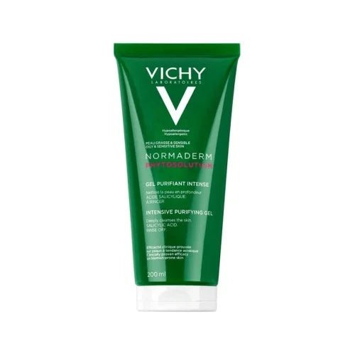 VICHY NORMADERM PHYTOSOLUTION GEL PURIFIANT INTENSE PEAUX GRASSES 200ML.