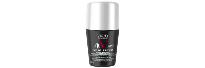 VICHY HOMME Déodorant Détranspirant 72h Anti-Taches Anti-Irritations  50ml.